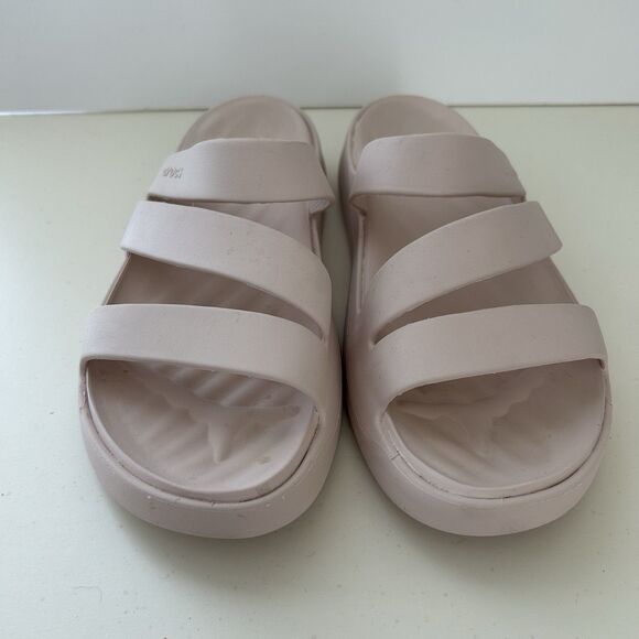 CROCS Getaway Strappy Womens Sandals Slides Pink Womens Size 9 Slip On - Picture 3 of 9